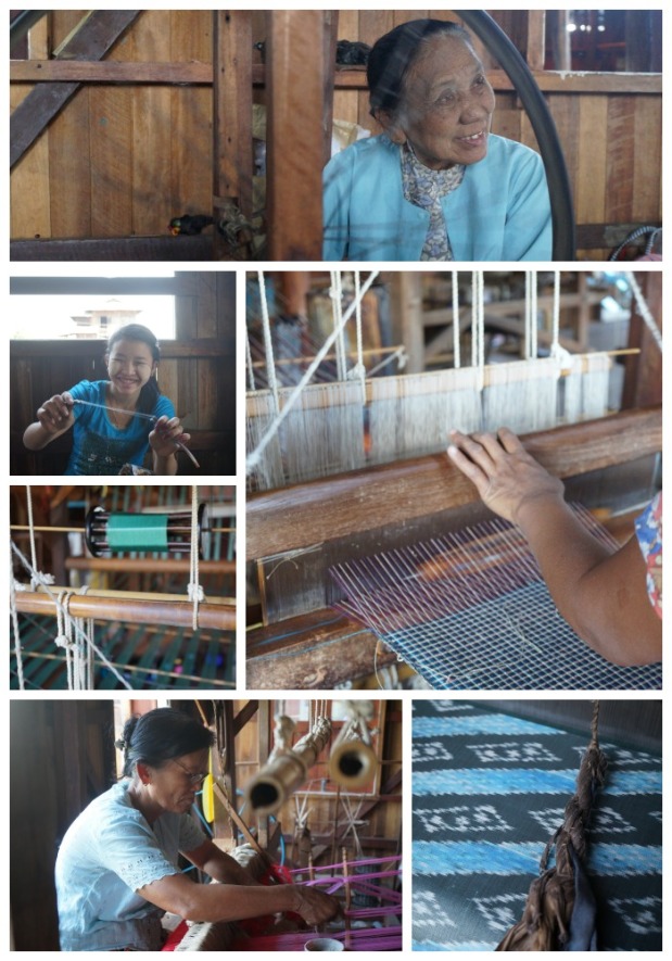 Weaving at Inle Lake